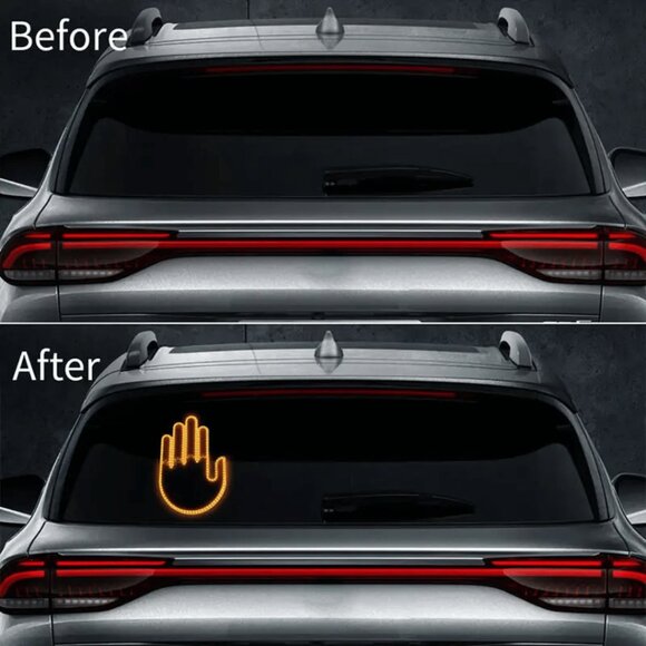 Car Truck 4 Hand & Finger Gestures Light Up Remote Control Windows NEW IN BOX - Picture 3 of 10